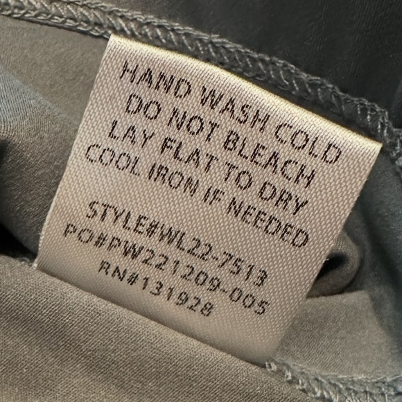 Wishlist Skort Size L Blue Gray Built In Shorts Elastic Waistband Curved Hem - Picture 8 of 10